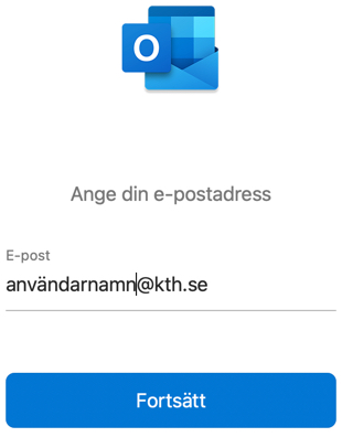 Fyll i din e-postadress