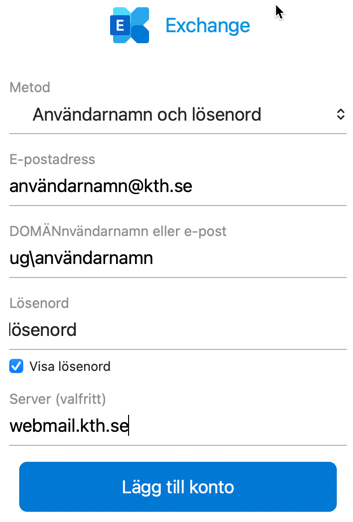 Fyll i resten av uppgifterna
