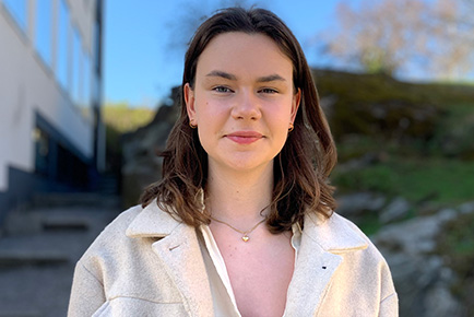 Porträttbild av studenten Kerstin