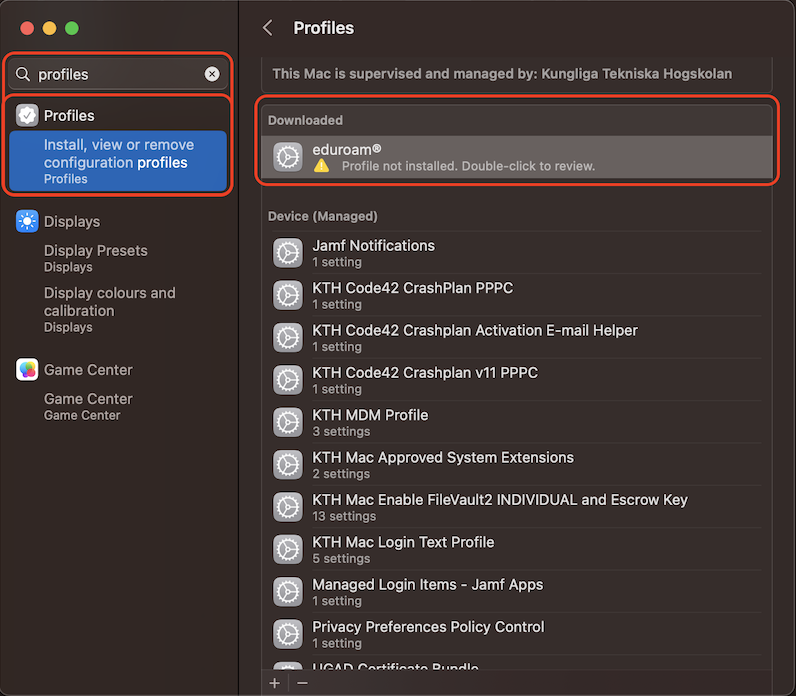 eduroam-profil