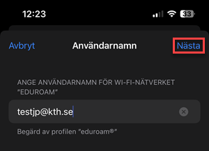 eduroam-användarnamn