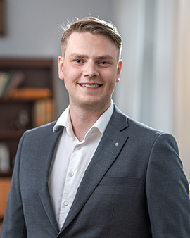 Bild på THS orförande Niklas Carlbaum