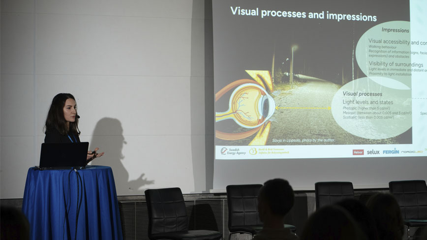 Seren Dincel presents during Light Symposium