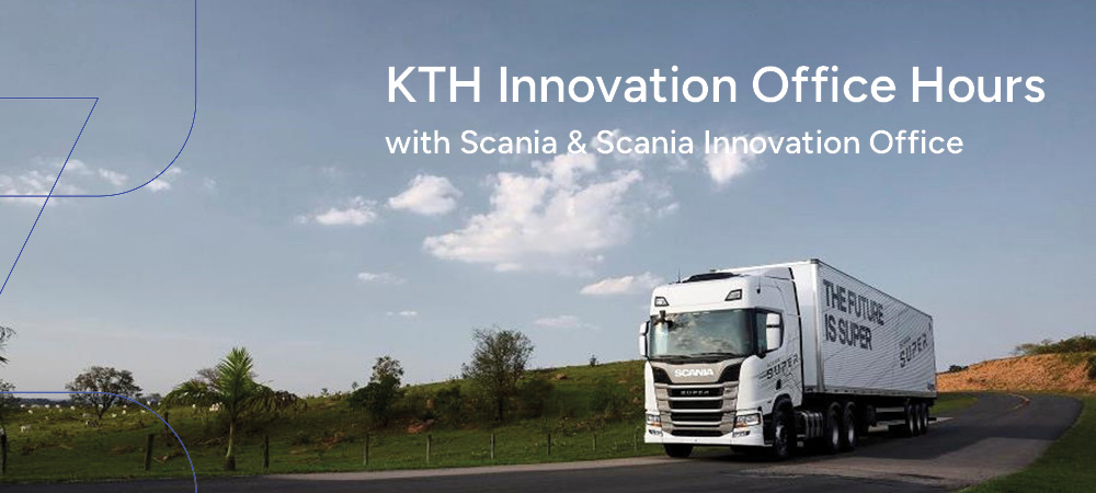 A truck with the text "The future is super" on the side. 