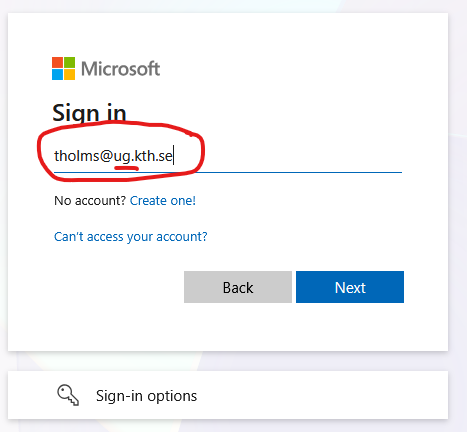 Bilen visar inloggningsrutan för företag på Microsofts Copilot webbsida.